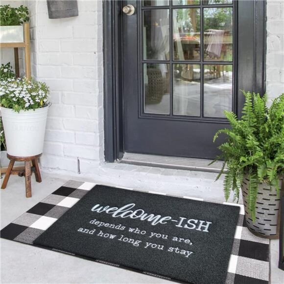 Large Door Mat Outdoor Entrance Durable Welcome Mat for Front Door Outside - Picture 7 of 8